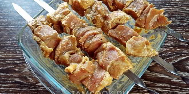 Рецепт шашлыка в горчице