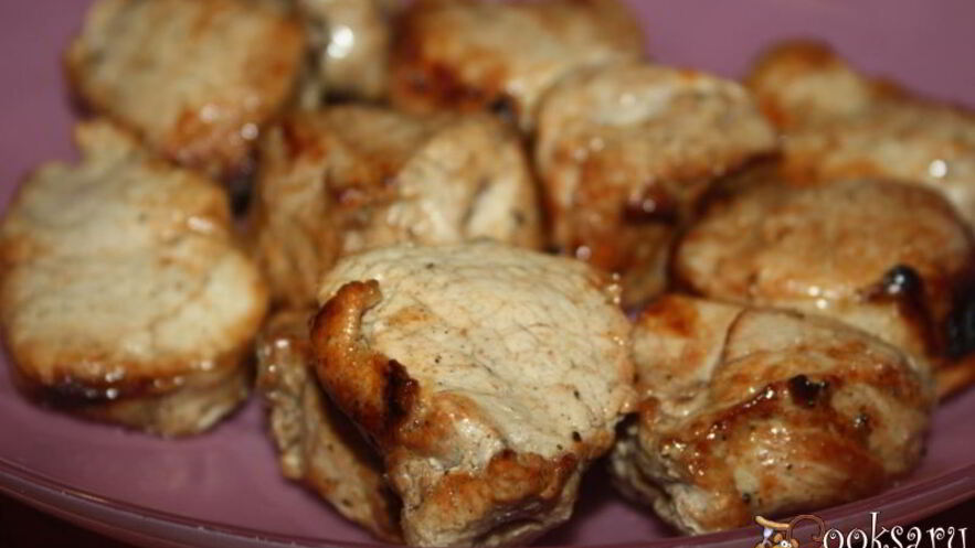 Рецепт экспресс-шашлыка из свиной вырезки без маринования