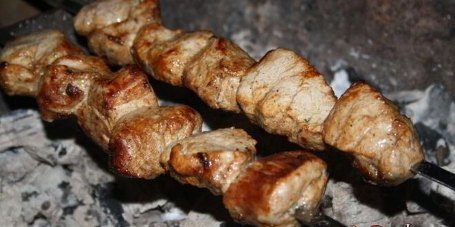 Рецепт экспресс-шашлыка из свиной вырезки без маринования