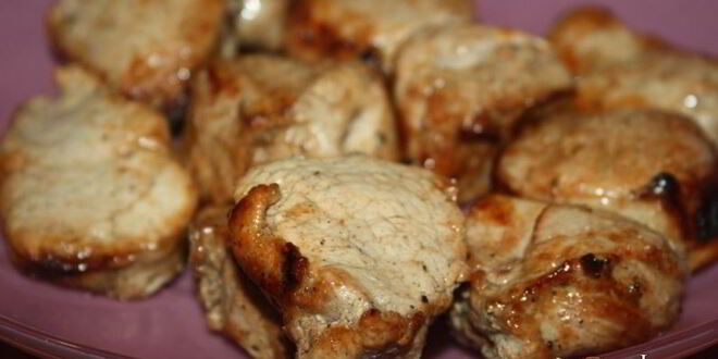 Рецепт экспресс-шашлыка из свиной вырезки без маринования