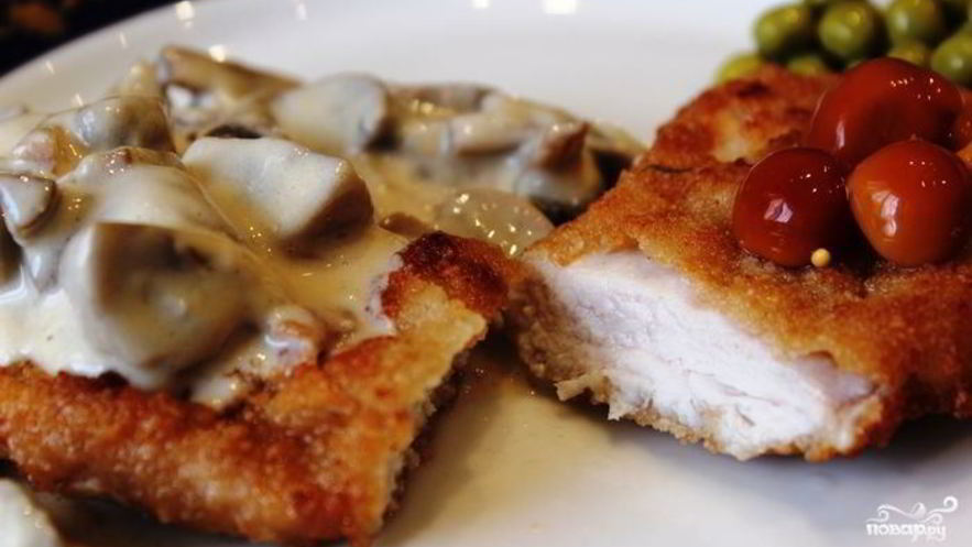 Рецепт шницеля из куриной грудки