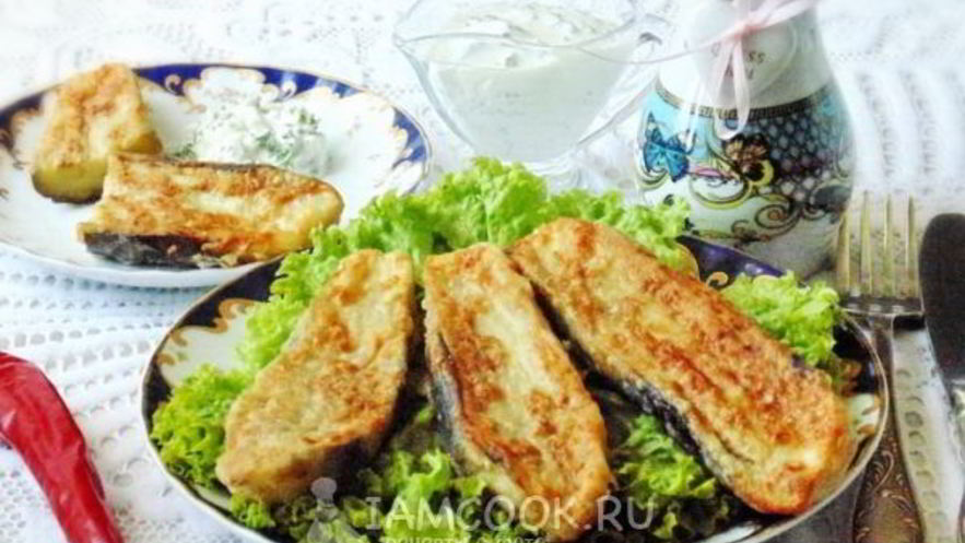 Рецепт шницелей из баклажанов