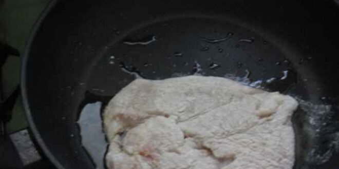 Рецепт шницелей куриных и печень с салатом