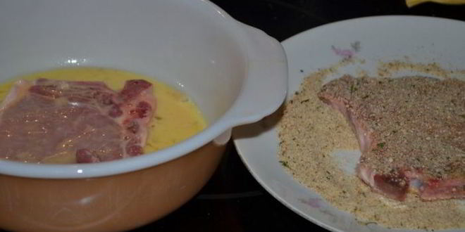 Рецепт свиного шницеля