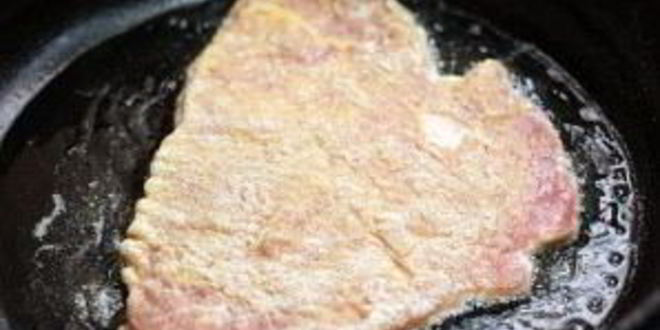 Рецепт венского шницеля из свинины