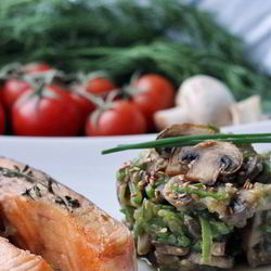 Рецепт Гарнира к стейку из семги