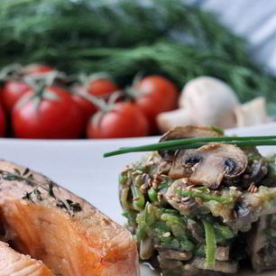 Рецепт Гарнира к стейку из семги