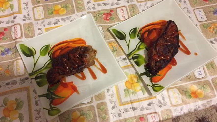 Рецепт стейка из говядины на двоих