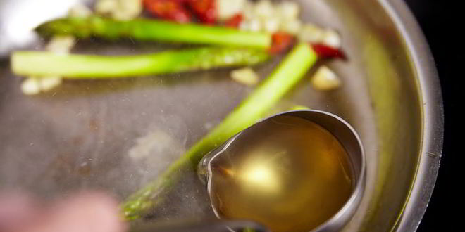 Рецепт стейка из лосося с овощами