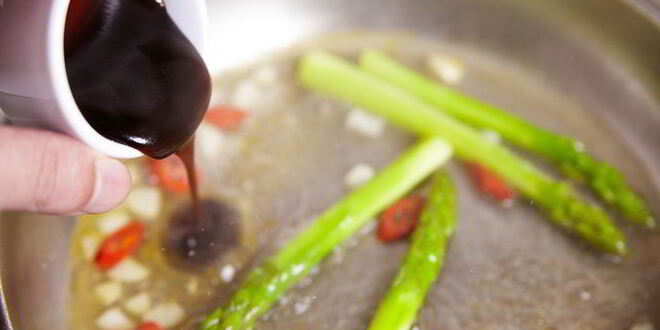 Рецепт стейка из лосося с овощами