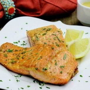 Рецепт Стейка из семги на сковороде