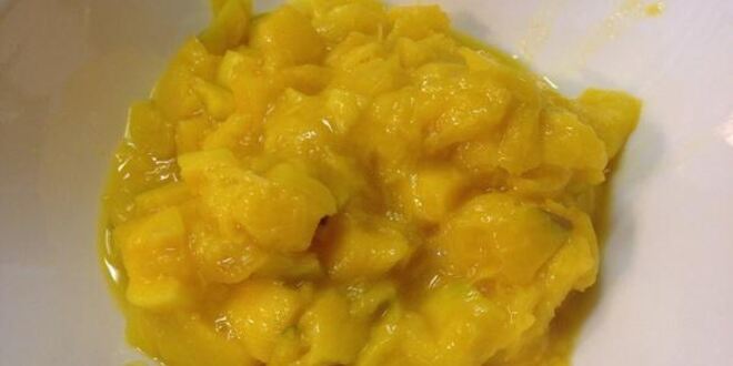 Рецепт стейка из свинины под манговым соусом