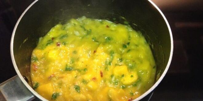 Рецепт стейка из свинины под манговым соусом