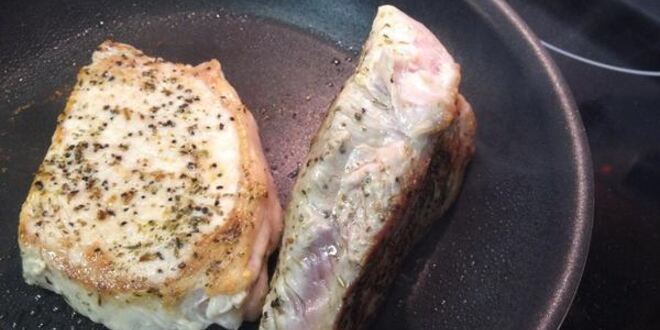 Рецепт стейка из свинины под манговым соусом