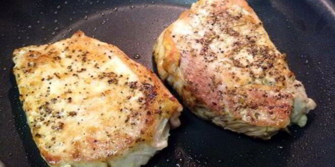 Рецепт стейка из свинины под манговым соусом