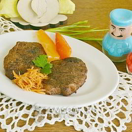 Рецепт Стейка из свинины в фольге