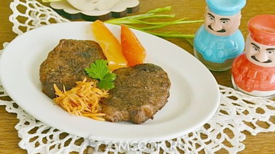 Рецепт стейка из свинины в фольге