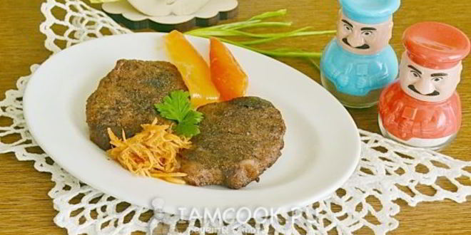 Рецепт стейка из свинины в фольге