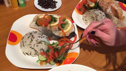 Рецепт Стейка лосося в фольге