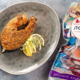 Рецепт Стейка лосося в медово-имбирном маринаде