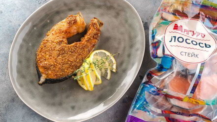 Рецепт стейка лосося в медово-имбирном маринаде