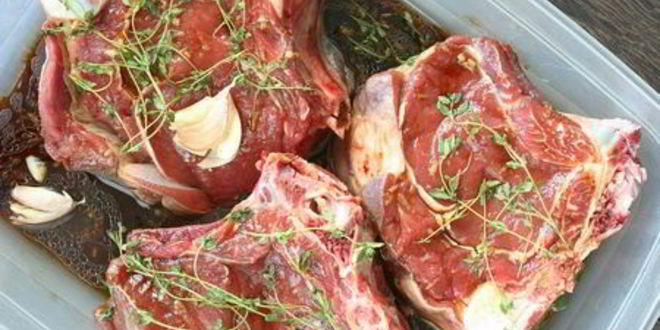 Рецепт стейка на косточке на углях