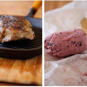 Рецепт Стейка портерхаус с маслом из красного вина