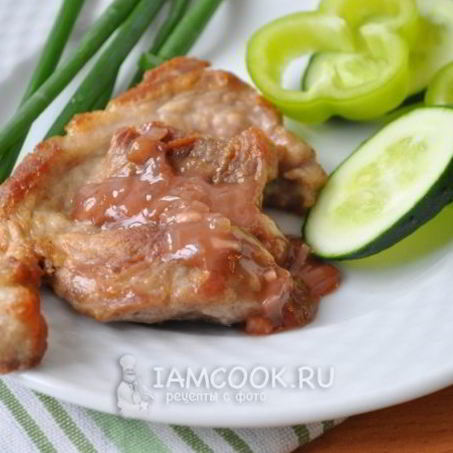 Рецепт Стейка с соусом из красного вина