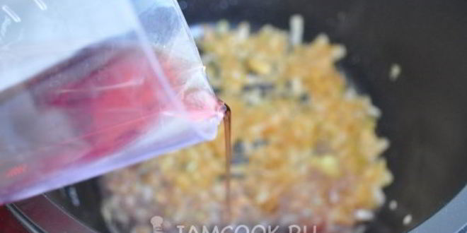 Рецепт стейка с соусом из красного вина