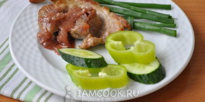 Рецепт стейка с соусом из красного вина