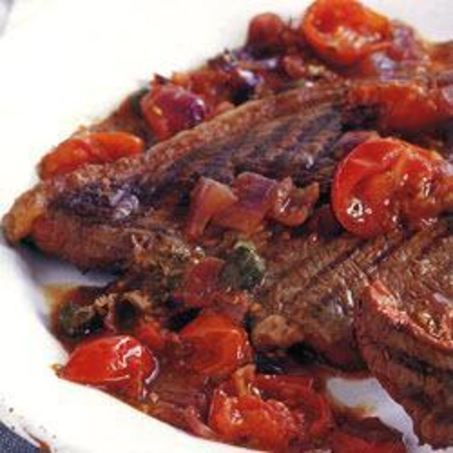 Рецепт Стейка с соусом Путтанеска