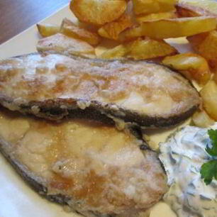 Рецепт Стейка зубатки на сковороде