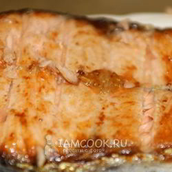 Рецепт Стейков из семги на углях