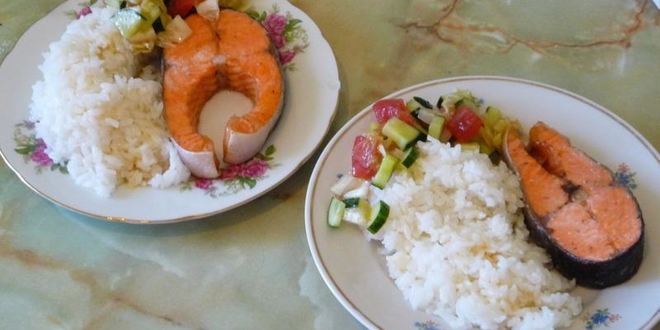 Рецепт стейков красной рыбы в духовке