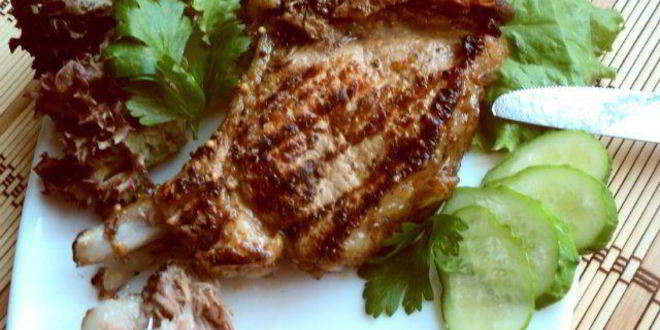 Рецепт свиного стейка на гриле