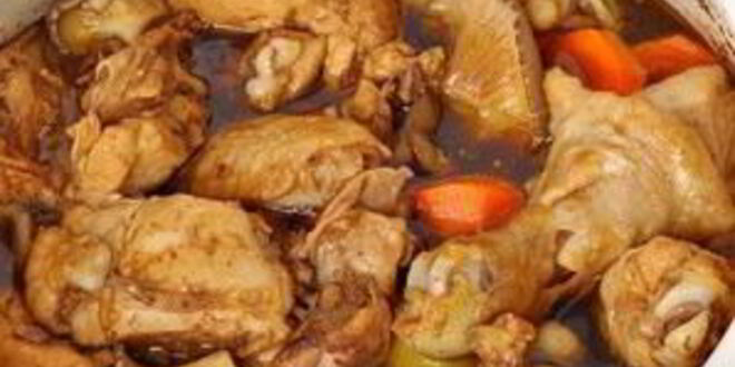 Рецепт стеклянной лапши с курицей и овощами