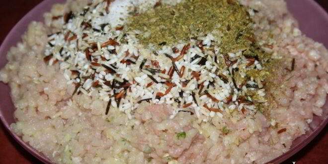 Рецепт фаршированных перцев и тефтели со свининой, курицей и кабачком