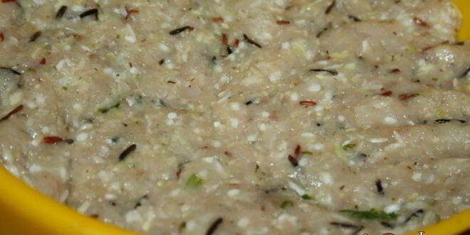 Рецепт фаршированных перцев и тефтели со свининой, курицей и кабачком