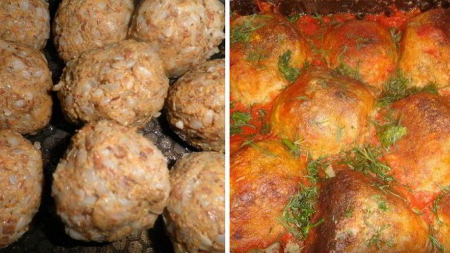 Рецепт грибных тефтелей с гречкой