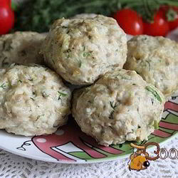 Рецепт Паровых куриных тефтелей с овощами и овсяными хлопьями