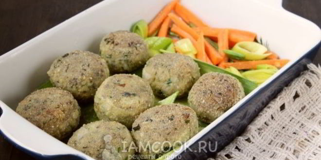 Рецепт рыбных тефтелей в духовке