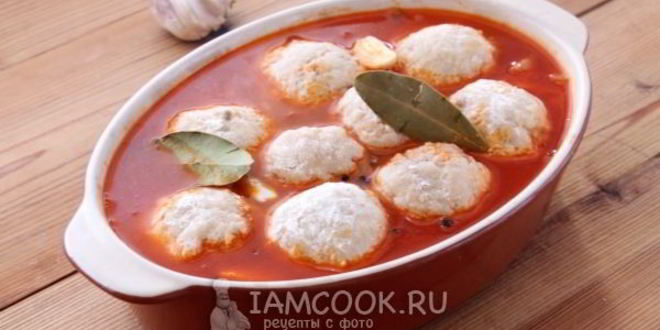 Рецепт рыбных тефтелей в томатном соусе