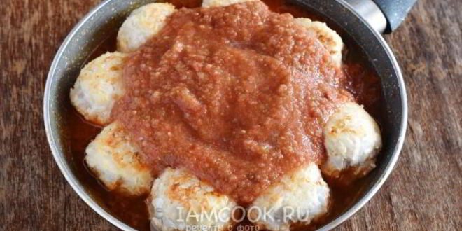 Рецепт тефтелей из куриного фарша с подливкой