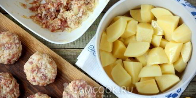 Рецепт тефтелей из свинины с картошкой