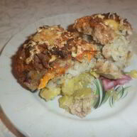 Рецепт Тефтелей на овощной подушке