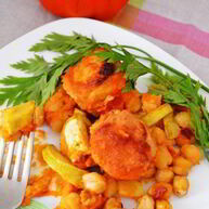 Рецепт Тефтелей с нутом и кабачком по-мароккански