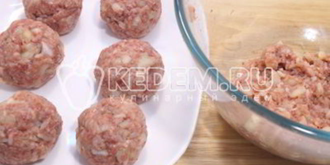 Рецепт тефтелей с подливой