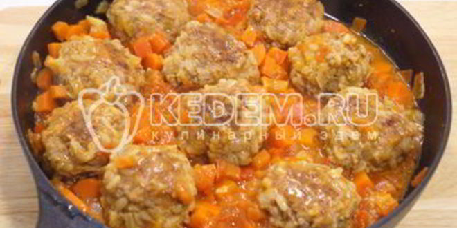 Рецепт тефтелей с подливой