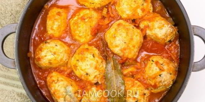 Рецепт тефтелей с рисом в томатном соусе