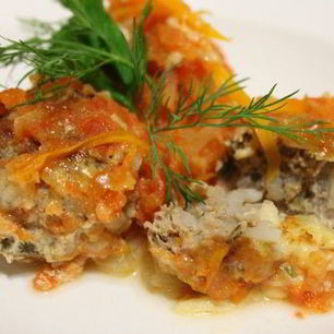 Рецепт Тефтелей с сыром и овощами